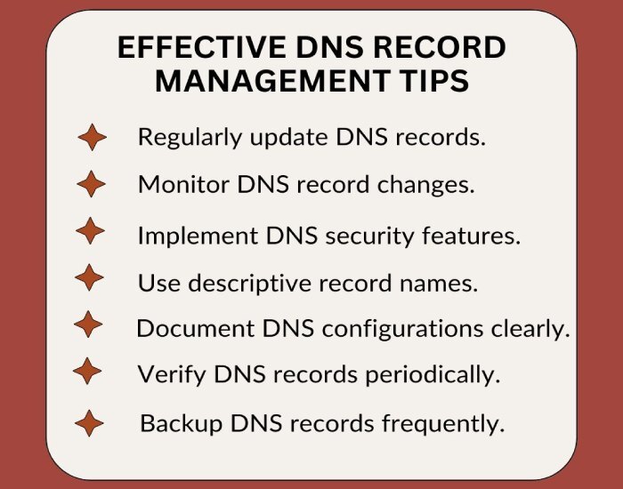 DNS record management tips