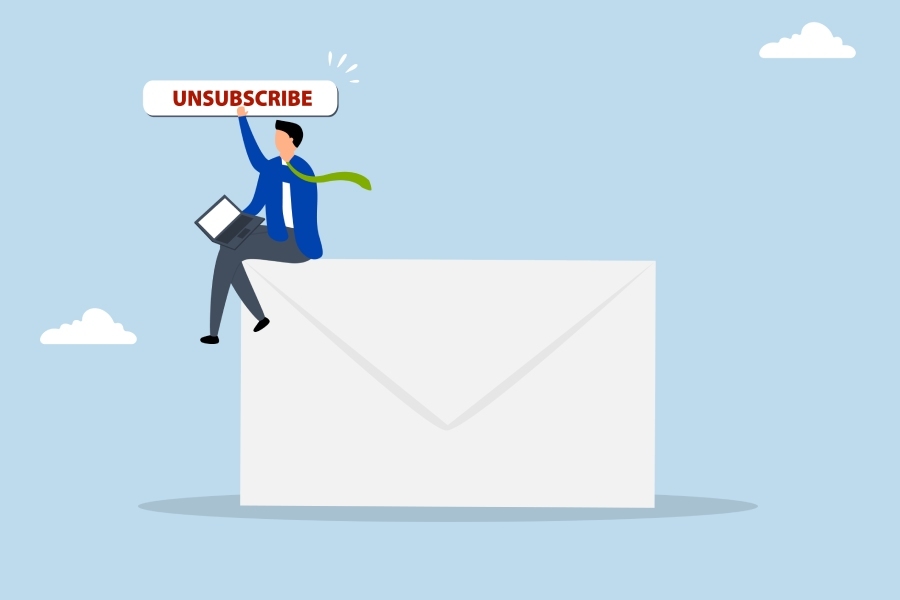 ‘unsubscribe’ button