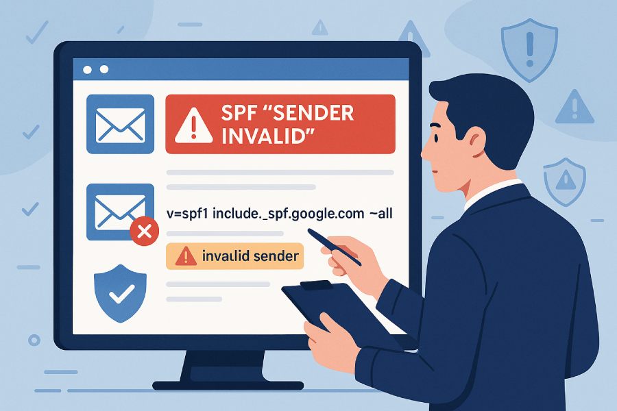 Invalid Errors In Email Authentication