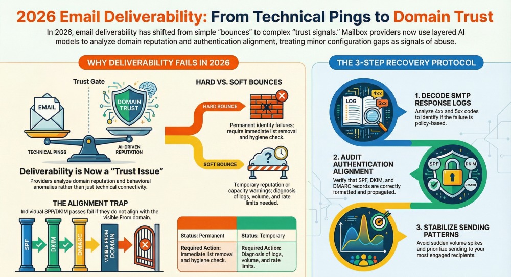 Solving Modern Email Delivery Failures in 2026