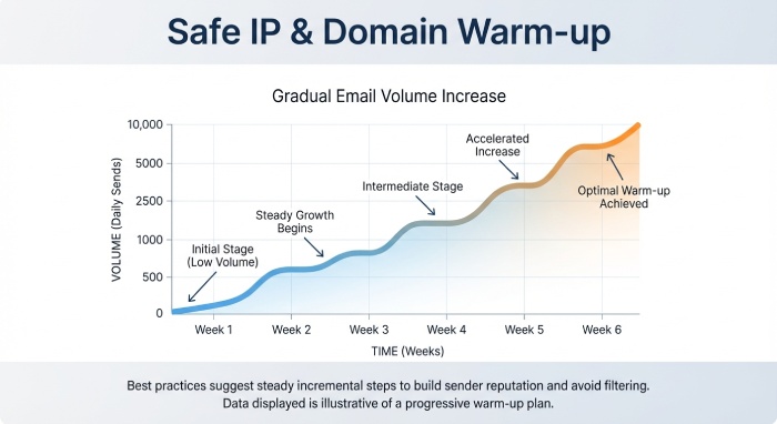 Gradual IP Warm-up Strategy
