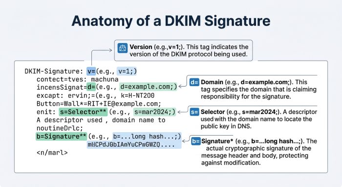 Anatomy of a DKIM signature