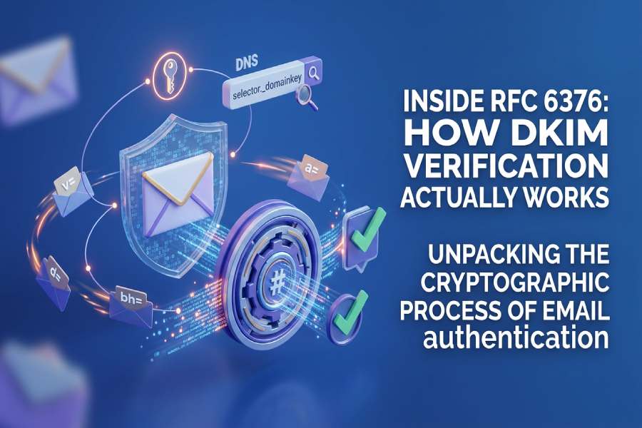 RFC 6376: DKIM verification process diagram