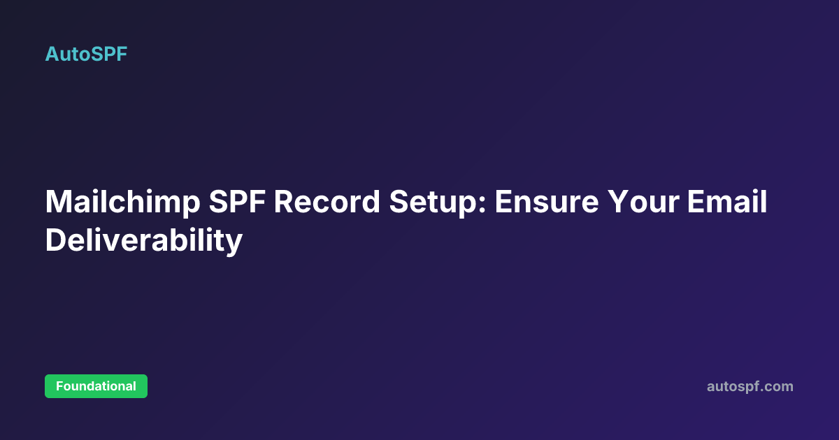 will adding spf for only google affect mailchimp