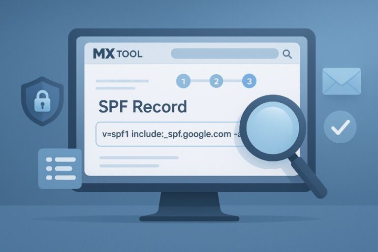 Step-By-Step Guide To Checking SPF Records With Mx Tool SPF