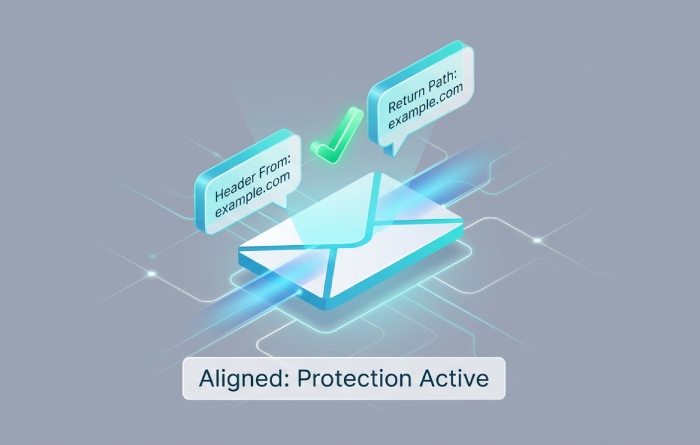 How does an incorrect SPF record affect my protection in Mimecast against spoofing? 5 Aligned protection
