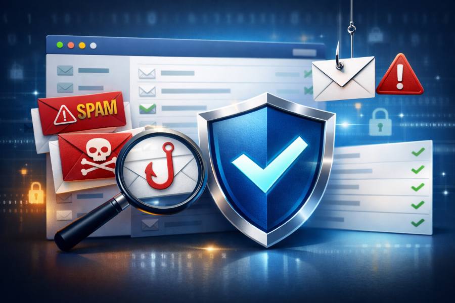 email security and avoid spam and phishing emails