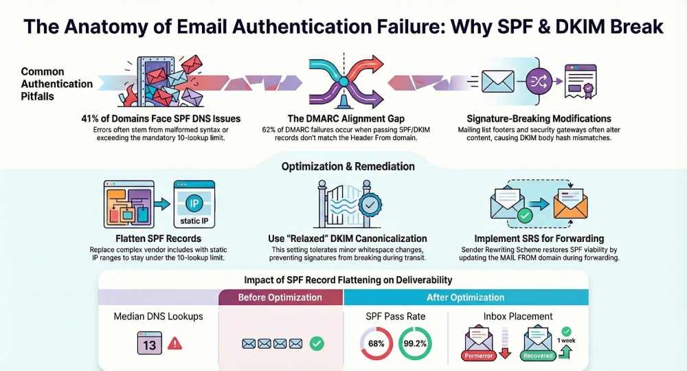 Email authentication error