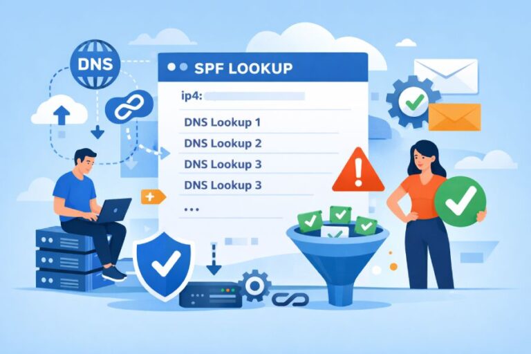 reported by an SPF lookup