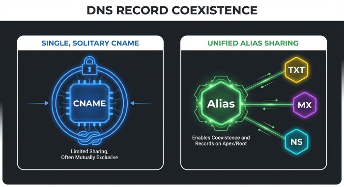 DNS Record Coexistence"